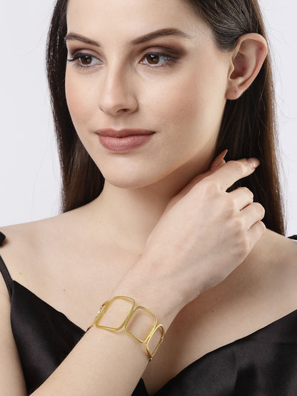 Women's Gold-plated Western Cuff Bracelet