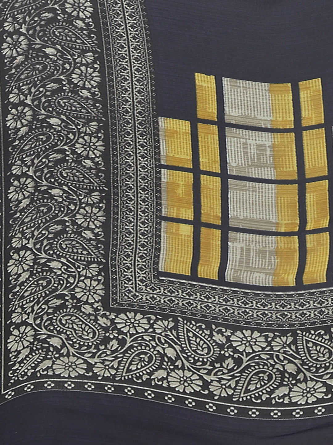 Women's Grey Georgette Printed Saree