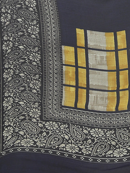 Women's Grey Georgette Printed Saree