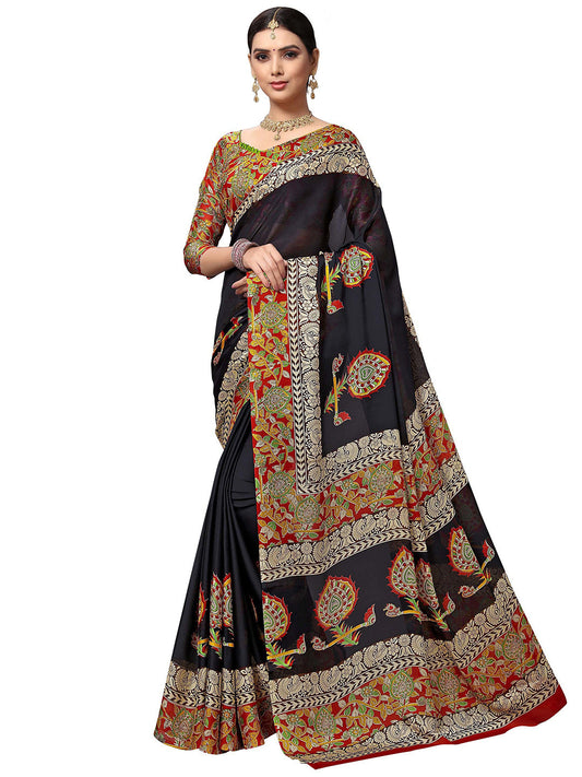 Women's Multicolor Georgette Printed Saree