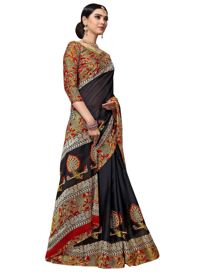 Women's Multicolor Georgette Printed Saree