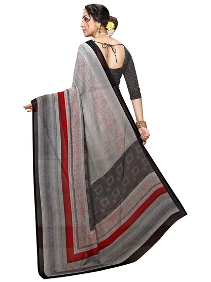 Women's Multicolor Georgette Printed Saree