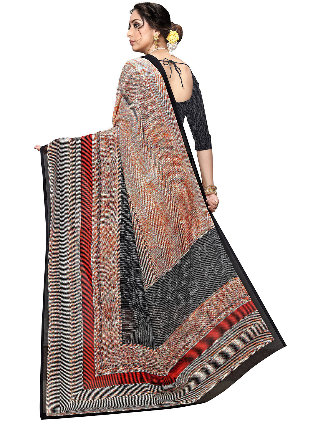 Women's Multicolor Georgette Printed Saree