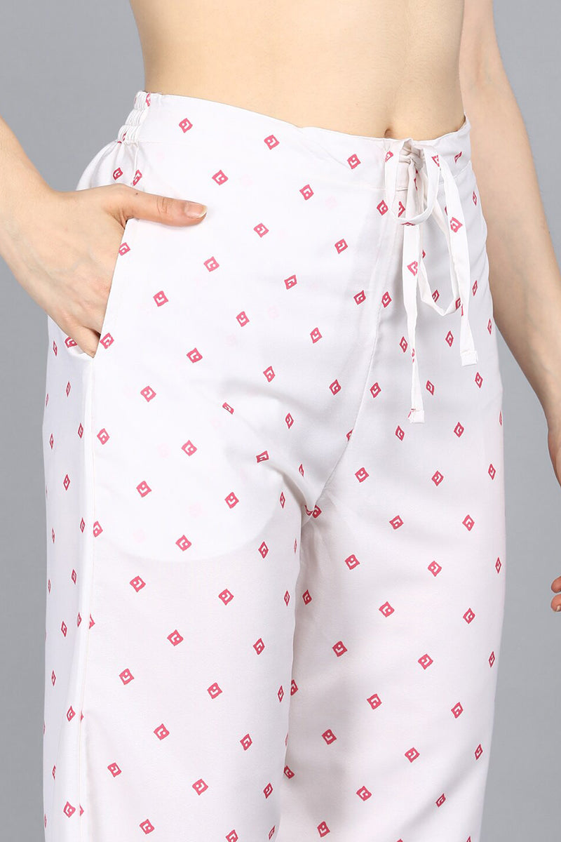 Women's Polyester Printed Kurta Pants And Dupatta Set