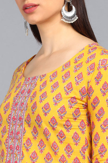 Women's Polyester Printed Kurta Pants Set