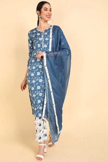 Women's Polyester Printed Kurta Pants Set