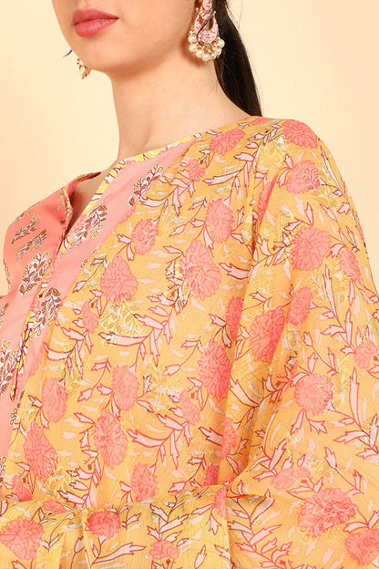 Women's Polyester Printed Kurta Pants Set