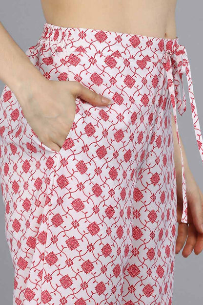 Women's Poly Crepe Printed Kurta Pant Dupatta Set
