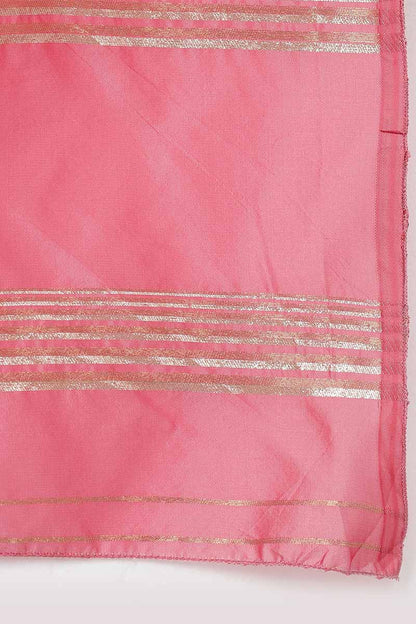 Women's Poly Silk Yoke Design Kurta Pants With Dupatta