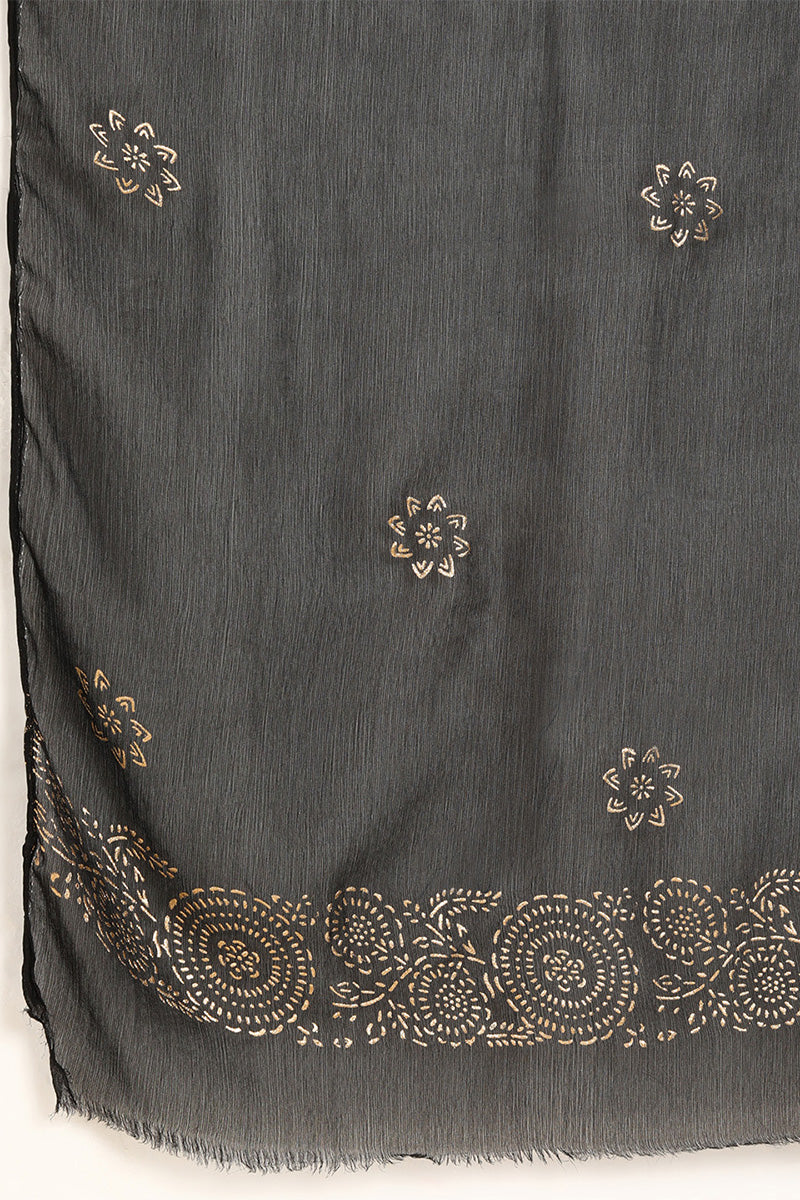 Women's Poly Silk Solid Kurta Pants With Dupatta Set