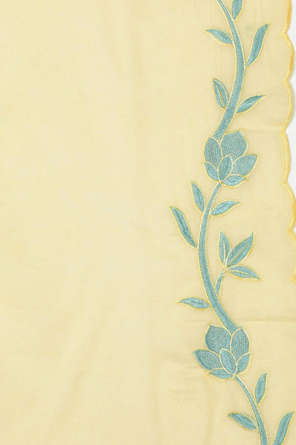 Women's Poly Silk Embroidered Kurta Pant With Dupatta