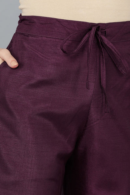 Women's Poly Silk Solid Kurta Kurta Pants With Dupatta