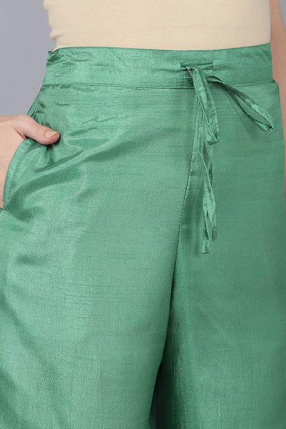 Women's Poly Silk Solid Kurta Kurta Pants With Dupatta