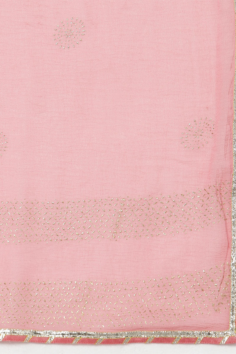 Women's Poly Silk Solid Kurta Pants With Dupatta