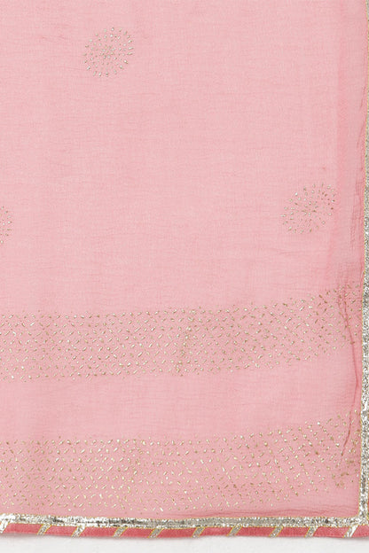 Women's Poly Silk Solid Kurta Pants With Dupatta