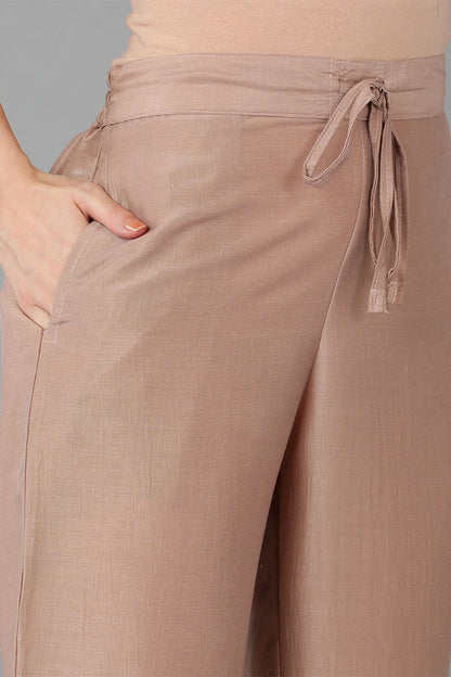 Women's Silk Blend Yoke Design Kurta Pants With Dupatta