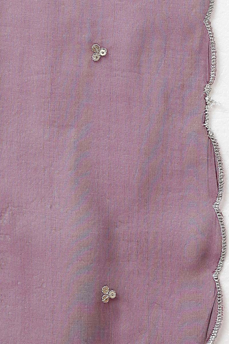 Women's Silk Blend Yoke Design Kurta Pant With Dupatta