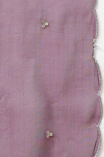 Women's Silk Blend Yoke Design Kurta Pant With Dupatta