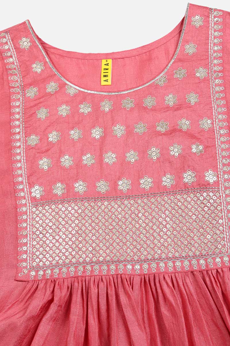 Women's Silk Blend Embroidered Solid Kurta Pant With Dupatta