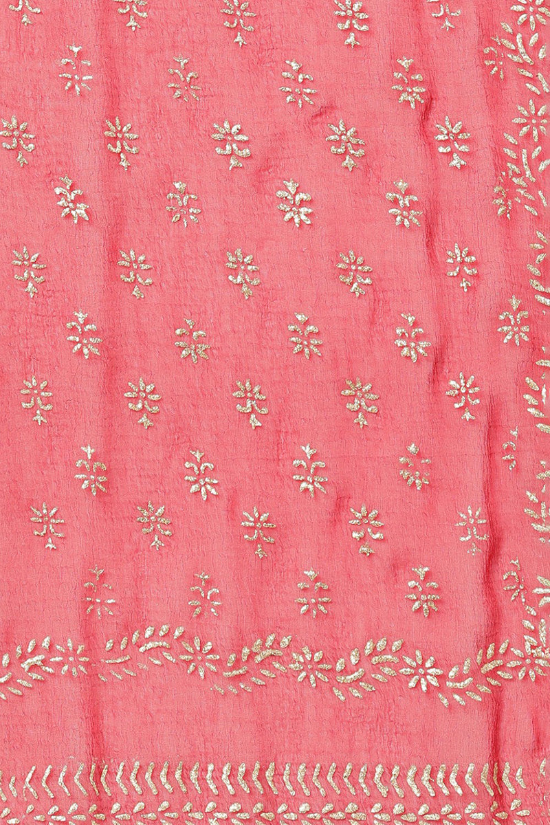 Women's Silk Blend Woven Design Kurta Pant With Dupatta
