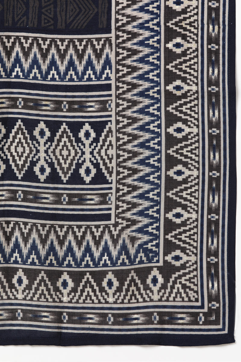 Women's Silk Blend Ethnic Printed Kurta Pant With Dupatta