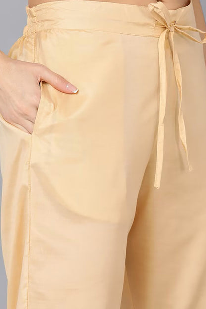 Women's Organza Embroidered Kurta Pants With Dupatta