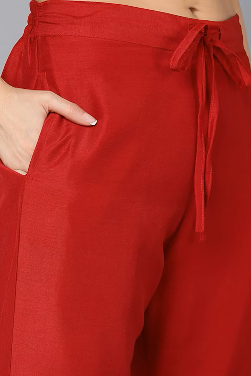 Women's Yoke Design Kurta Pants With Dupatta