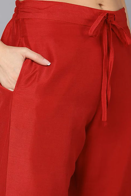 Women's Yoke Design Kurta Pants With Dupatta
