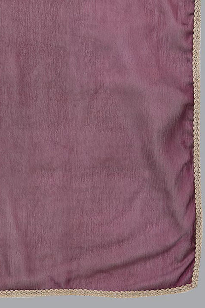 Women's Silk Blend Embroidered Kurta Pants With Dupatta