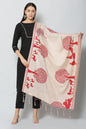 Women's Red & Cream Color Art Silk Digital Printed Dupatta