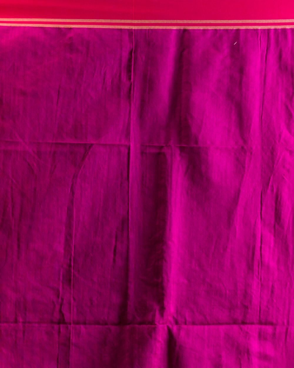 Women's Orange Cotton Blend Handloom Saree