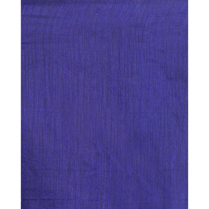 Women's Royel Blue Hand Woven Cotton Silk Jamdani Saree