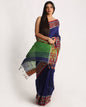 Women's Blue Handloom Handspun Cotton Saree