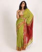 Women's Lemon Handloom Handspun Cotton Saree