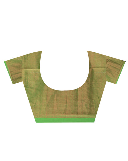 Women's Maroon Hand Woven Cotton Blend Tissue Saree