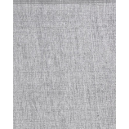 Women's Handspun Cotton Silver Grey Handloom Saree