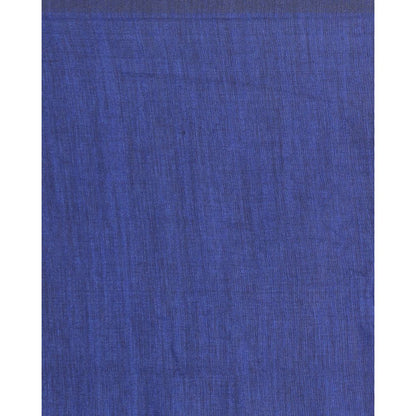 Women's Handspun Cotton Blue Handloom Saree