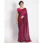 Women's Handspun Cotton Pink Handloom Saree