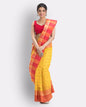 Women's Cotton Yellow Handloom Tant Saree