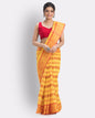 Women's Cotton Yellow Handloom Tant Saree