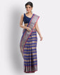 Women's Cotton Navy Blue Handloom Tant Saree