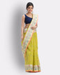 Women's Cotton Lemon Handloom Tant Saree