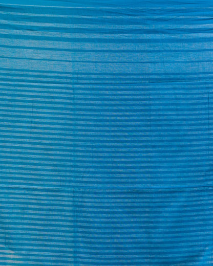 Women's Blue Handloom Cotton Gamchha Saree