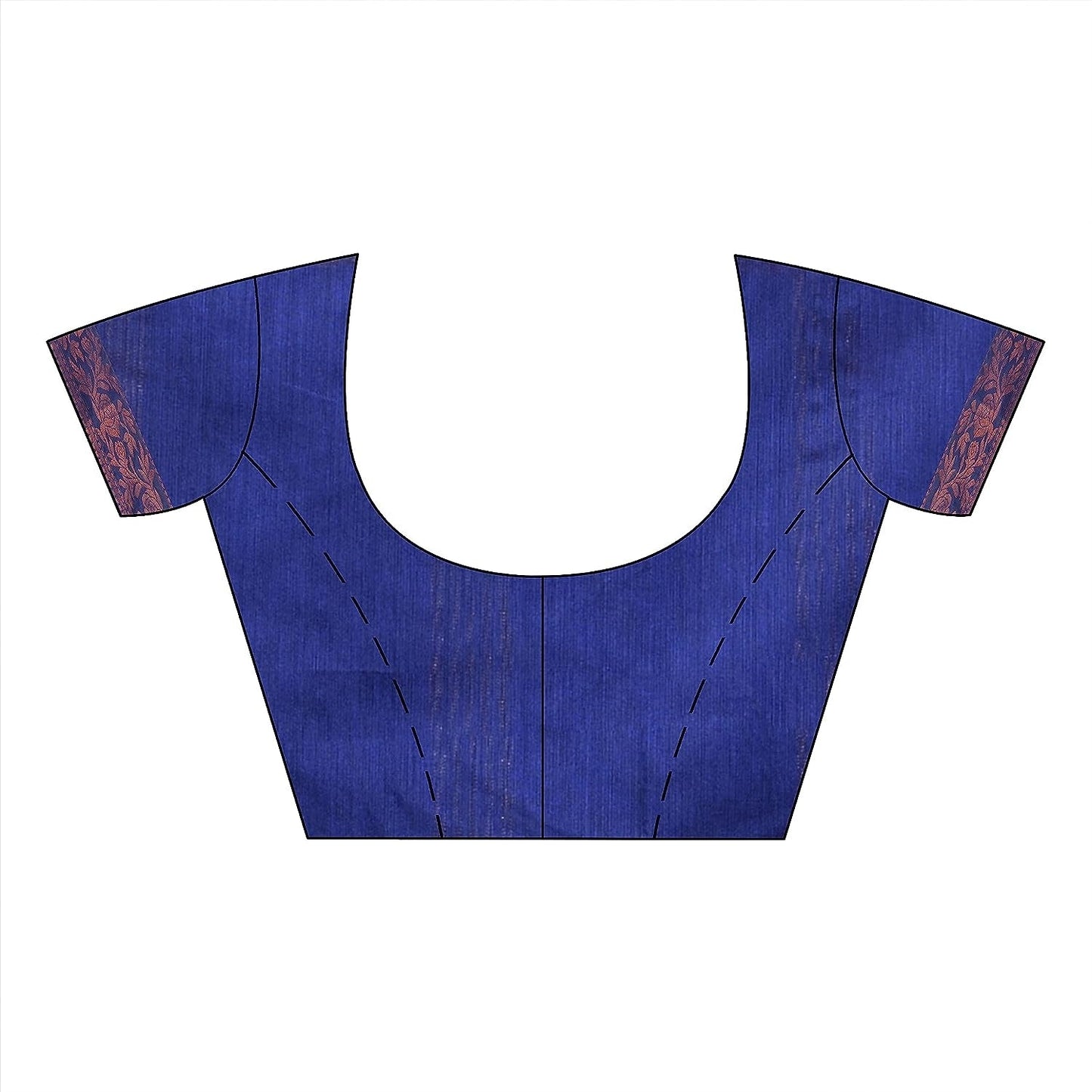 Women's Cotton Handloom Cotton Silk Saree Gulab Work With Blouse Piece