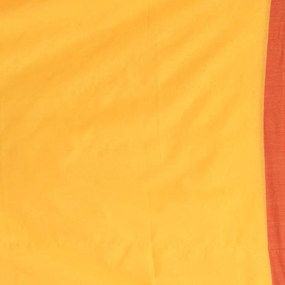 Women's Yellow Handspun Cotton Handloom Saree