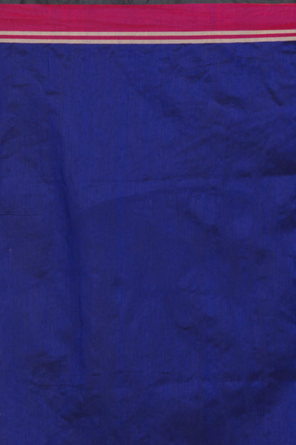 Women's Pink Cotton Blend Handloom Jamdani Saree