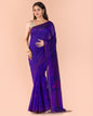 Women's Blue Cotton Blend Handloom Saree
