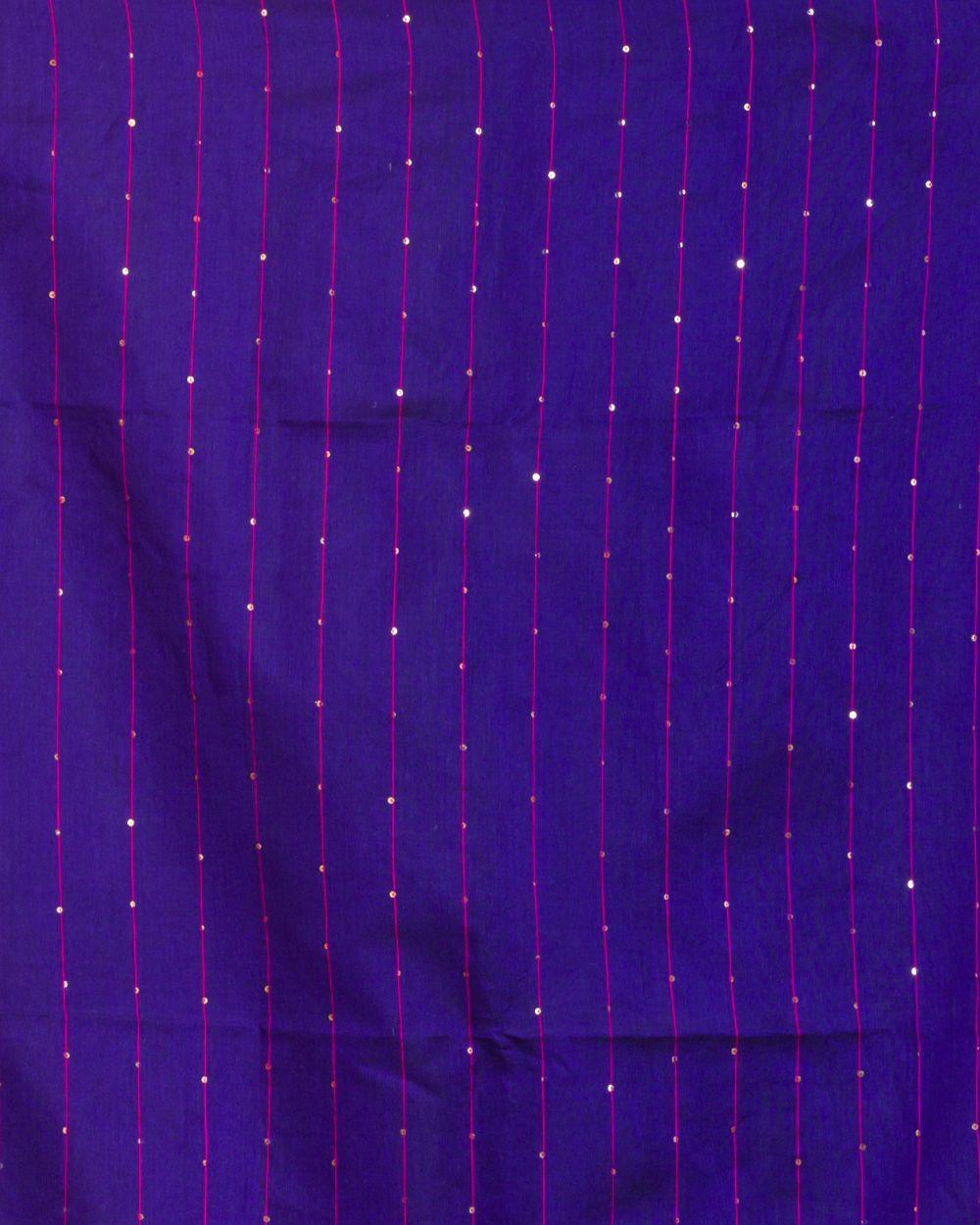 Women's Blue Cotton Blend Handloom Saree