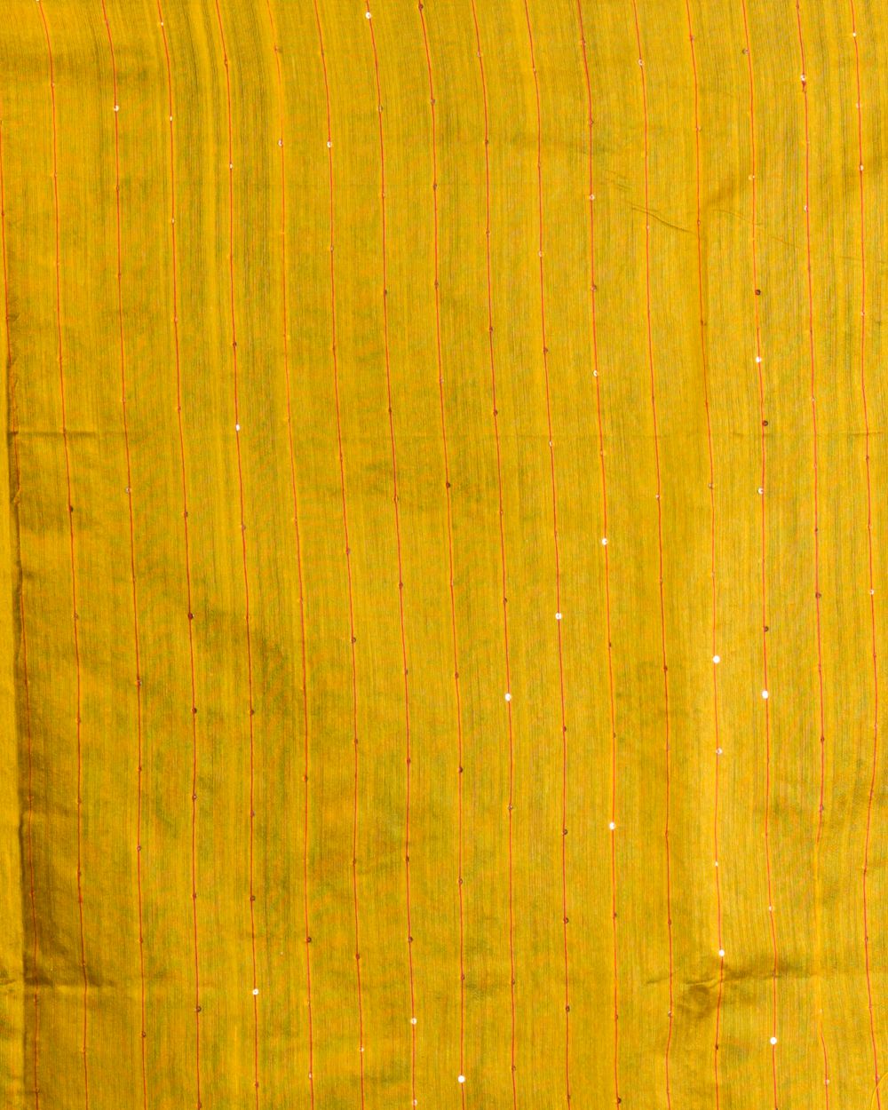 Women's Yellow Cotton Blend Handloom Saree