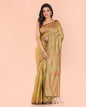 Women's Beige Cotton Blend Handloom Saree